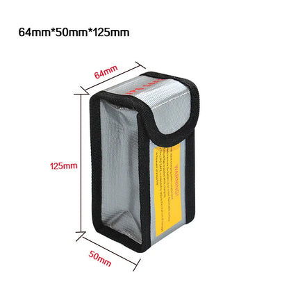 High Quality Fireproof & Waterproof Explosion-proof RC LiPo Battery Safety Bag Safe Guard Charge Sack 90*64*50MM
