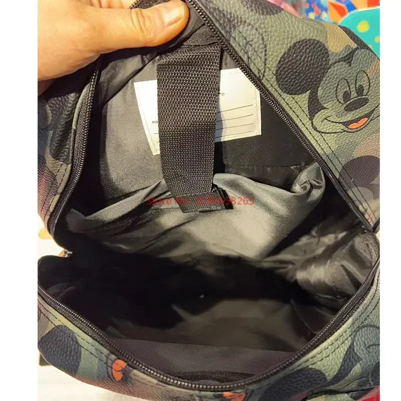 Genuine Australian Smiggle Schoolbag Cute Army Green Mickey Student Children's Large Capacity Backpack Meal Bag Student Gift