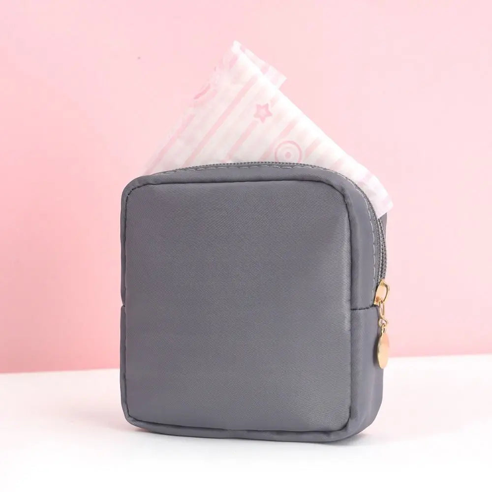 Fashion Multicolor Sanitary Pad Bags Home Organization Portable Pad Pouch Makeup Bags