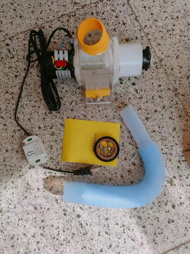 Pet feeder, fully automatic timed feeding, 12 volt DC discharge machine, remote for chickens