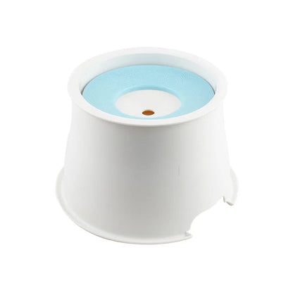 OUWO Pet Water Bowl Float Non Wet Mouth Cat Dog Buoyancy Pet Water With Floating Plates No Spill Water Bowl