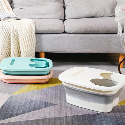 Foldable Footbath Massage Bucket Soaking Bucket Folding Basin Spa Foot Bath Bucket Household Sauna Bathtub Pedicure Bath Bathtub