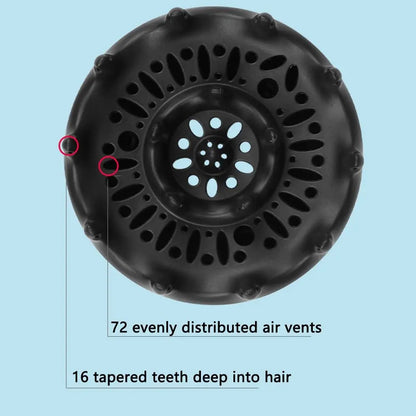 Black Hair Roller Curly Tool Salon Hair Air Curler Hair Dryer Curls Diffuser Blower Hairdressing