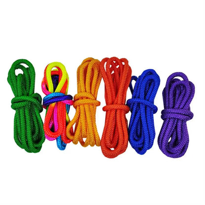 Rainbow Color Gymnastics Arts Rope Artistic Professional Rhythmic Rope 3M Colorful Gymnastics Jumping Props Sport Tools