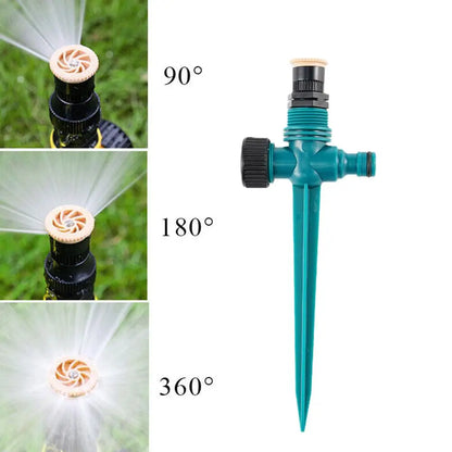 Garden Sprinkler 360° Rotation Irrigation Watering System Agriculture Ground Automatic Tube Adjustable Plug Buried Atomization
