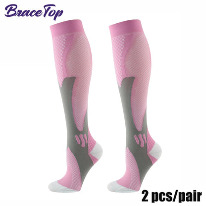 BraceTop 1 Pair Sports Stockings Compression Golf Sport Socks Medical Nursing Stockings Prevent Varicose Veins Socks Rugby Socks