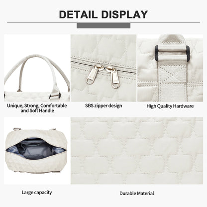 Large Duffle Tote Bag Weekender Carry on Overnight Bags for Women Travel With Trolley Sleeve Wet Pocket, Sports Tote Gym Bag