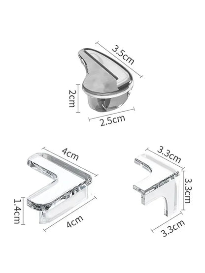 10PCS Clear Anti-collision Coffee Table Furniture Corner Protectors Children's Soft Corner Sheathing Living Room Decor