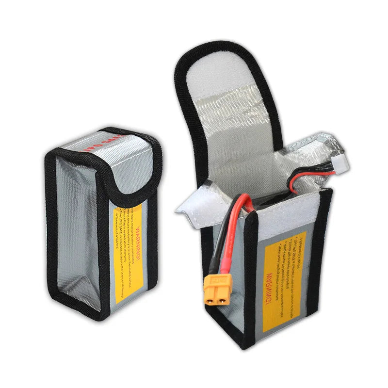 High Quality Fireproof & Waterproof Explosion-proof RC LiPo Battery Safety Bag Safe Guard Charge Sack 90*64*50MM