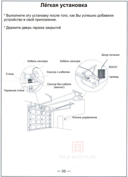 SGC01 WiFi Switch Smart Garage Door Opener Controller 24V Work With Xhouse APP Control by Phone for Swing Sliding Gate Opener