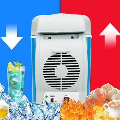 Portable Refrigerator Car Travel Electric Fridge 7.5L 12V Quiet Double-Mode Refrigerator For Bedroom RV Kitchen Camping