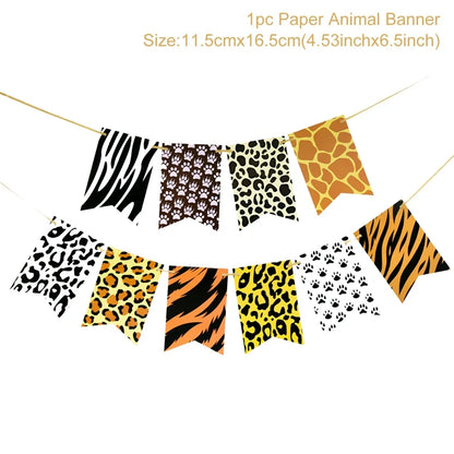 Staraise Woodland Animal Party Safari Jungle DIY Party Decor Birthday Party Decoration Kids Woodland Theme Party Baby Shower