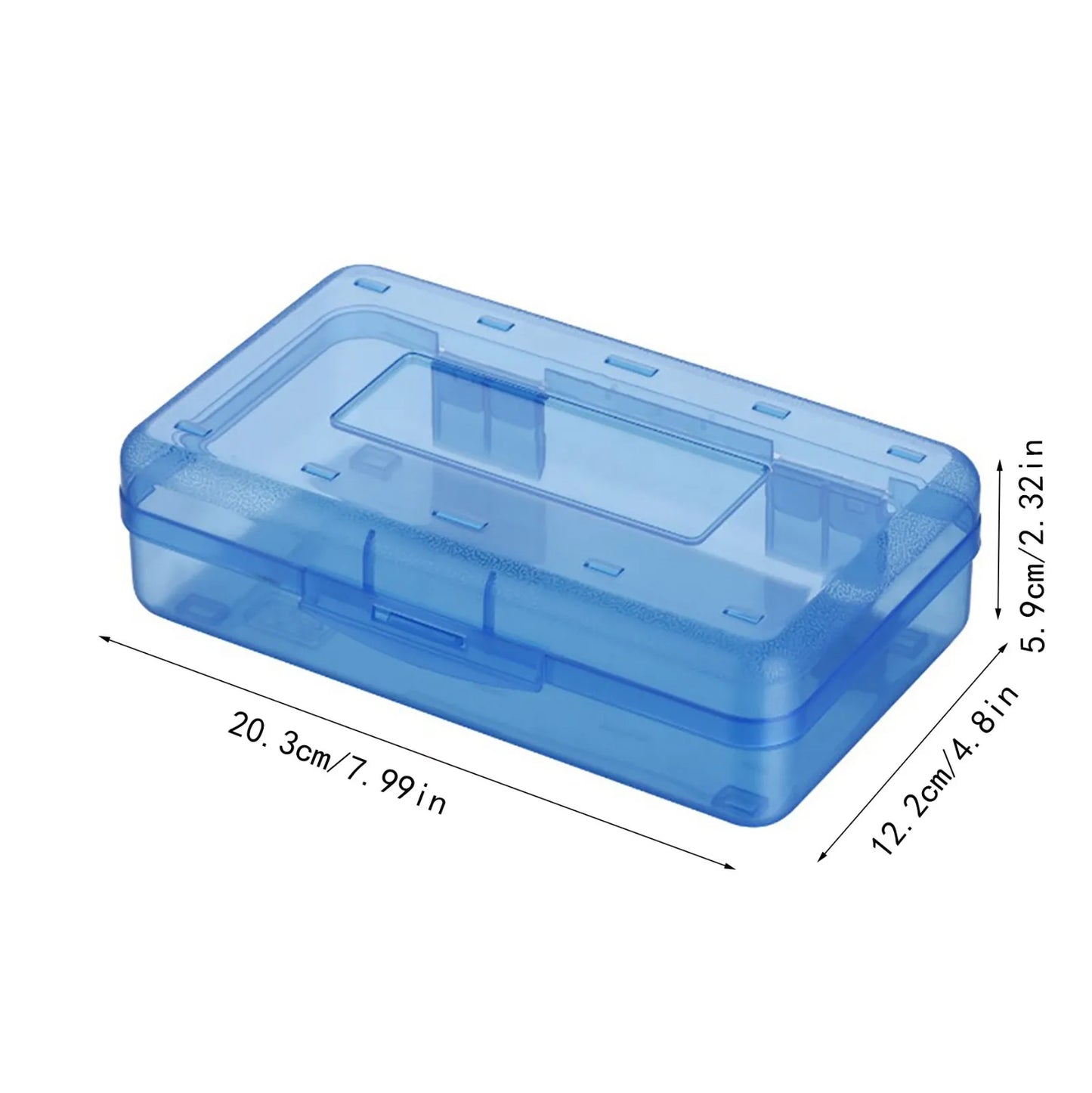 Plastic Transparent Pencil Case Large Capacity Multifunctional Student Stationery Storage Box Student Pencil Case