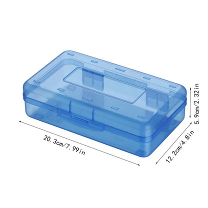 Plastic Transparent Pencil Case Large Capacity Multifunctional Student Stationery Storage Box Student Pencil Case