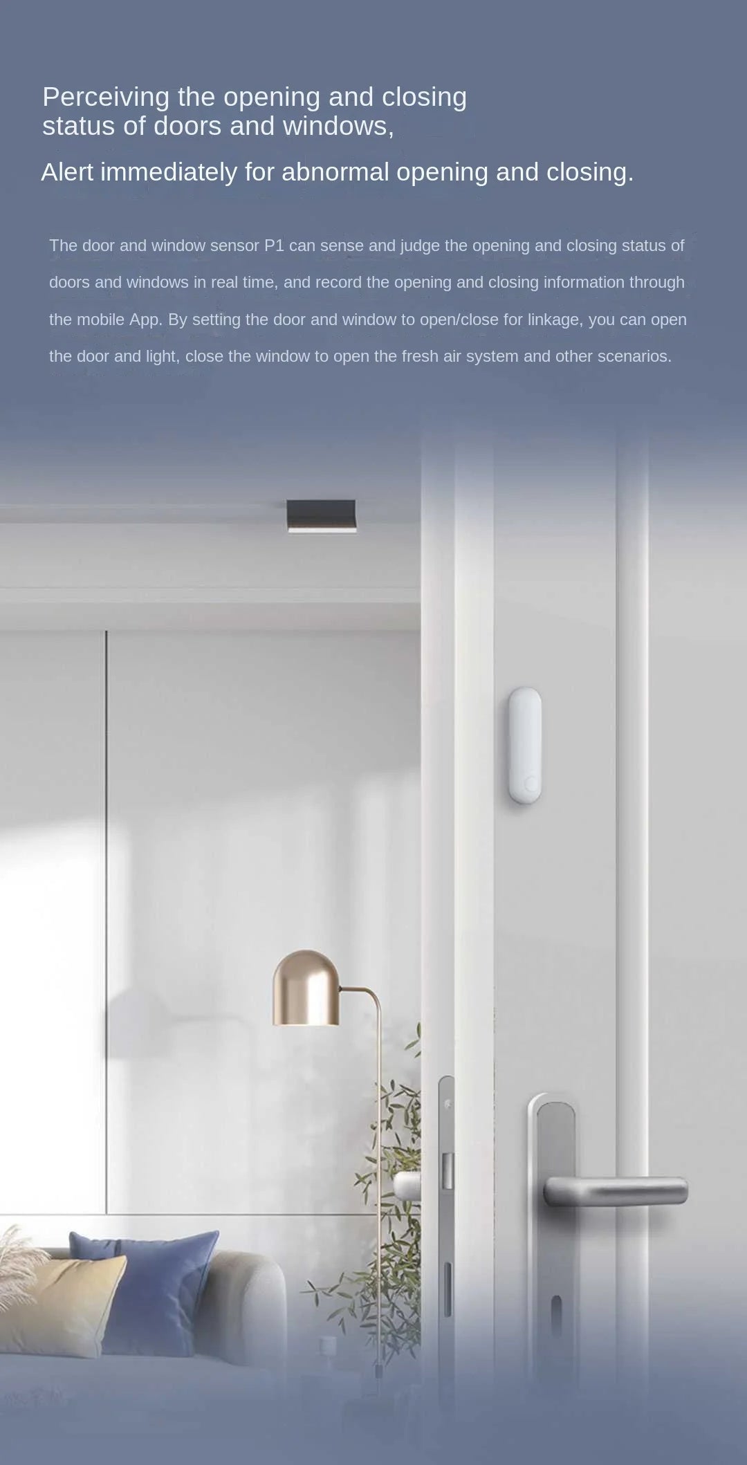 Newest Aqara Door Window Sensor P1 Zigbee 3.0 Remotely View Intelligent Linkage Smart home Devices Work With APP Homekit