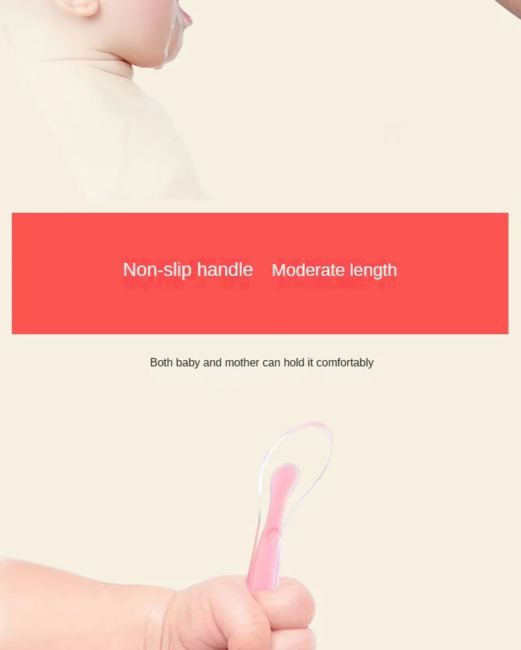 10 Pcs Baby Feeding Spoon Soft Silicone Spoons Training Spoon for Child kids Infants Temperature Sensing Feeding Feeder Flatware