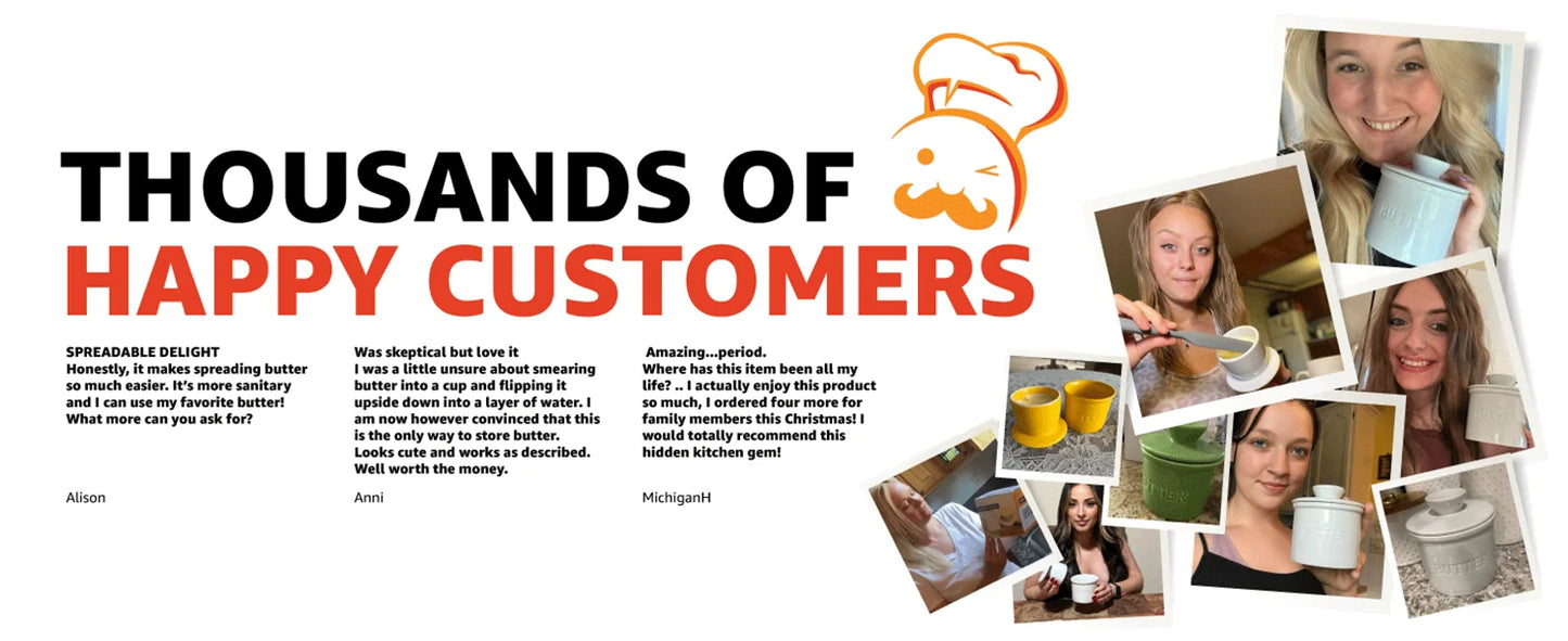 French Butter Crock For Counter With Butter Knife On Demand Spreadable Butter Ceramic Bell Style Butter Jar Butter Dish with Lid