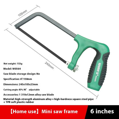 Damaly, Hacksaw Stand, Aluminium Power Hand Saw, Household Mini Adjusting Saw, Bow Stand, Woodworking Saw, Hand Saw
