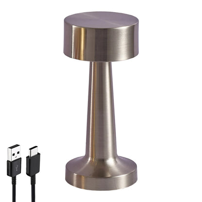 LED Touch Table Lamp Desktop Night Light Rechargeable Cordless Decor Lamp for Restaurant Hotel Bar Bedroom Bedside Light Lamp
