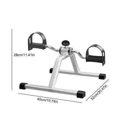 Mini Pedal Exerciser Exercise Bike Indoor Under Desk Bike Pedal Exerciser for Elderly Leg Rehabilitation Home Fitness Equipment