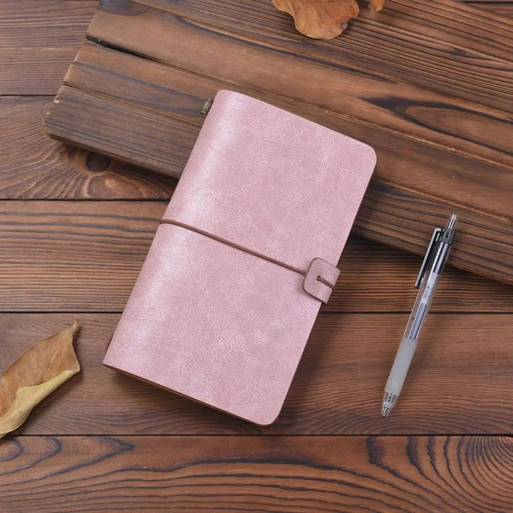 Business Portable Leather Notebook Stationery Hand Ledger Diary Book Exquisite Hardcover Notepad Office