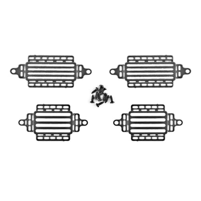 for WPL D12 Truck 3D Metal Lamp Cover Headlight Front & Rear Light Guard 1/10 RC Trailer Remote Control Car Spare Part Upgrade