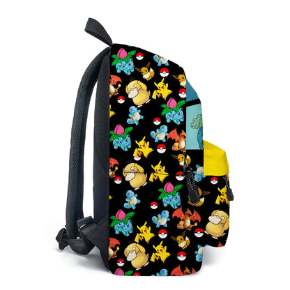 Pokemon Pikachu School Bags Backpacks Anime Kids Bags Kawaii Big Capacity Travel Bag Teenagers Schoolbag Girls Boys Rucksacks
