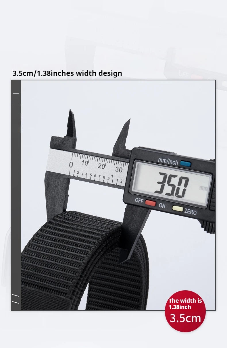 Men's Belt Jeans Belt for Men Tactical Belt Nylon Belt Metal Buckle Automatic Belt Casual Style