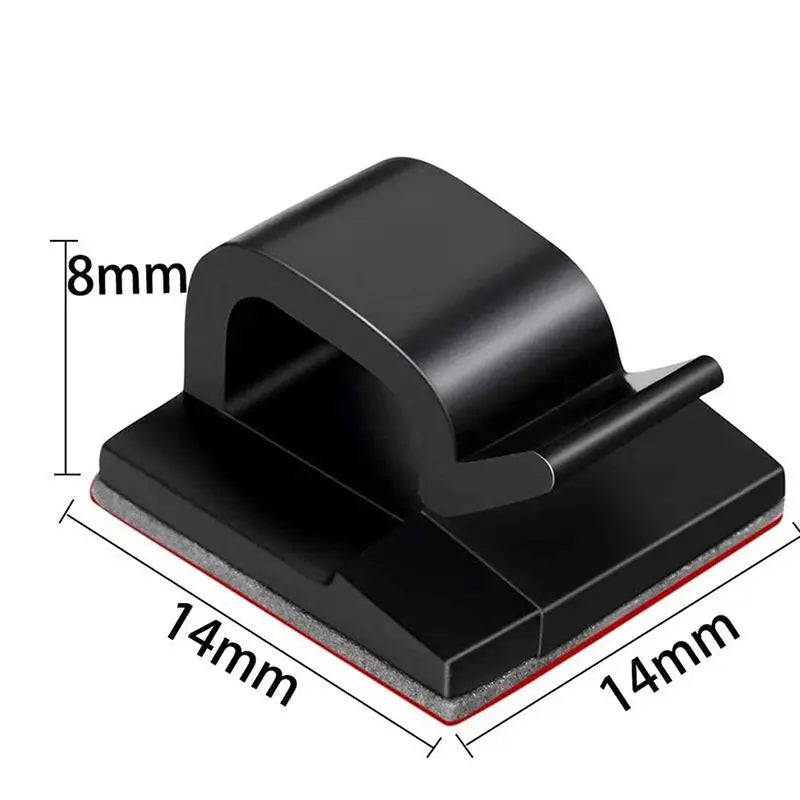 50pcs Car Cable Clips Self-Adhesive Cord Management Wire Holder Organizer Clamp Self-adhesive Light Clips Car Wire Clip