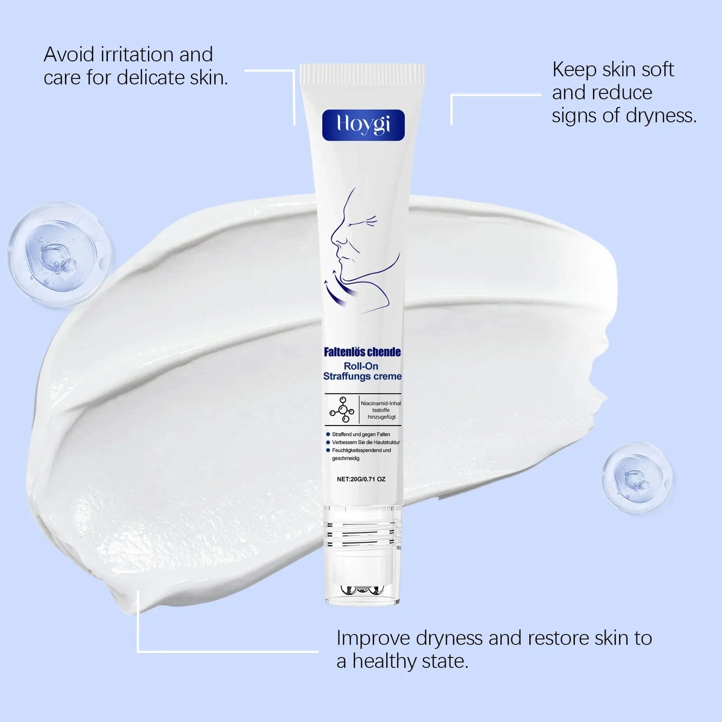 Roller Massager V-Shape Firming Face-lift Slimming Cream Removal Masseter Muscle Double Chin Face Fat Burning Anti-aging Product