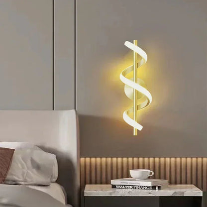 Modern LED Wall Lamp Black Gold Decorative Lighting Living Room Corridor Indoor Fixtures  Minimalist