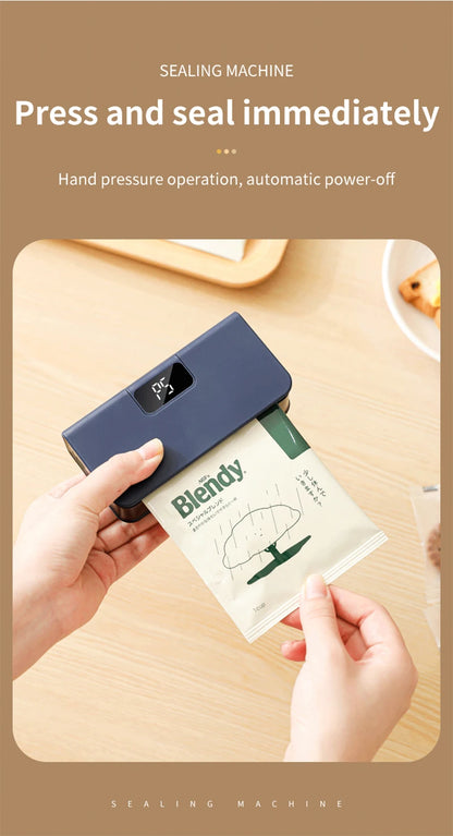 Mini Bag Sealer Plastic Bag Heat Sealer Plastic Bag Sealing Machine USB Rechargeable Portable Package Bags Sealer