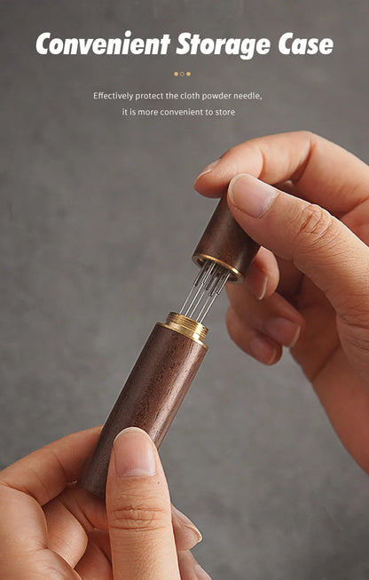 Espresso Coffee Stirrer Coffee Stirring Tool Coffee Powder Stirrer Needle Distributor Wood Handle Barista Hand Distribution Tool