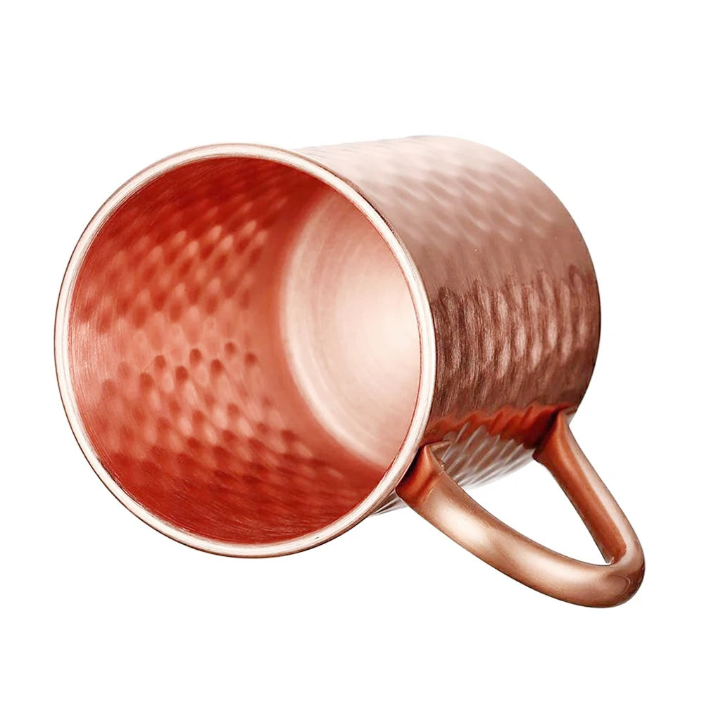 Copper Moscow Mule Mug Durable Coppery Beer Mugs Coffee Mug Milk Cup Pure Copper Bar Cup Drinkware Kitchen Supply