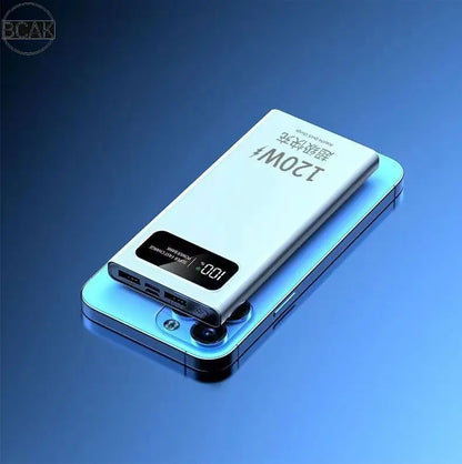 Quality BCAK New 120W Power Bank 20000mAh Super Fast Charging Large Capacity Mobile Power Supply