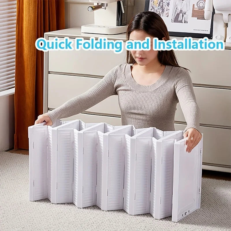 3-layer Transparent Shoes Box Thickened Foldable Sneaker Shoe Organizers Stackable Dustproof High-top Cabinet Shoe Rack Shelf