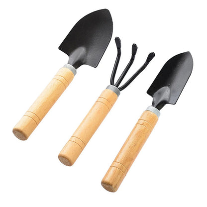 3 Pcs Set Small Shovel Gardening Digging Garden Tool Sets for Indoor & Outdoor Flower & Vegetable Planting Potted Plant Supplies