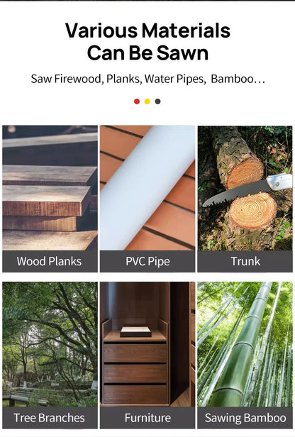 Folding Saw Woodworking Saw Household Hand Saw Fruit Tree Pruning Garden Saw Outdoor Wood Cutting Saw Tool Saw