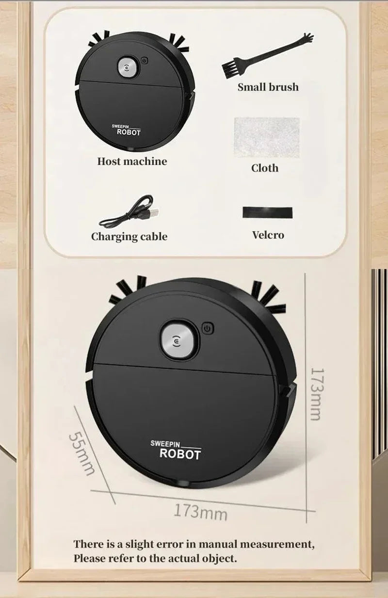 2024 Robot Vacuum Cleaner 4000Pa Strong Suction Auto Recharge Self-Cleaning Anti-Tangle Quiet Carpet Floor Pet Hair Long Battery