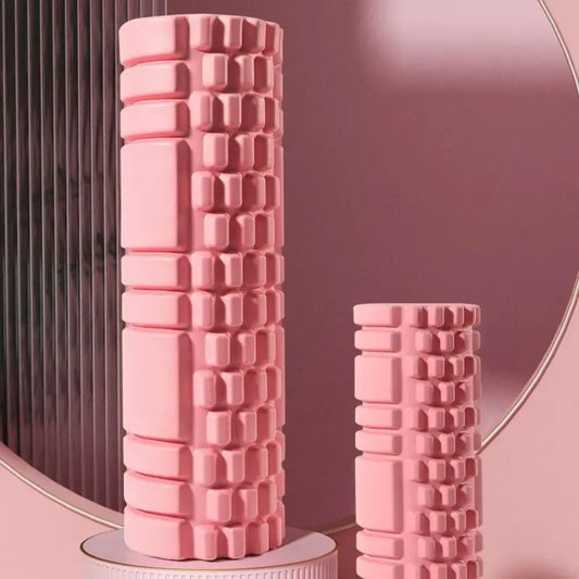EVA Foam Yoga Foam Massage Roller High Density Gym Tool Yoga Pilates Foam Roller Pink Stable Fitness Yoga Column Sports Supplies