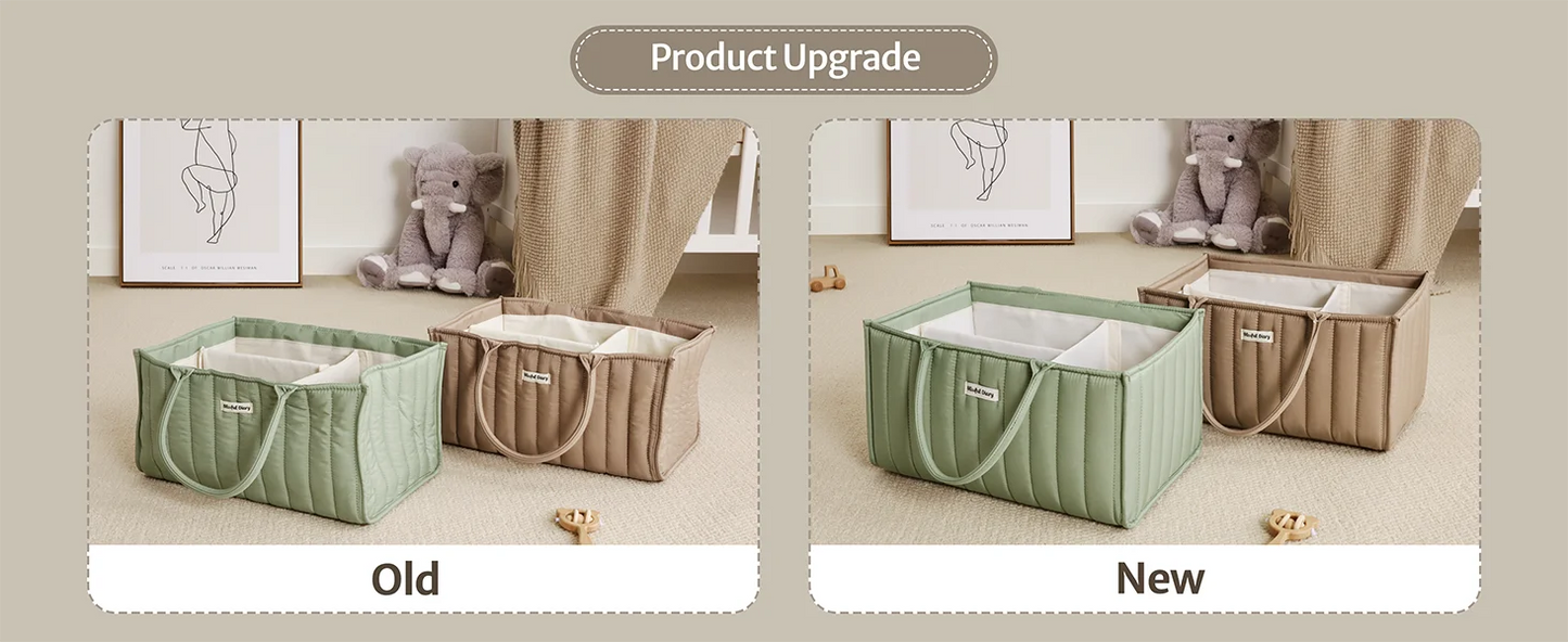 Baby Diaper Caddy Organizer Product Caddy Portable Organizer for Changing Table Gift for Baby Shower and Registry Must-Have