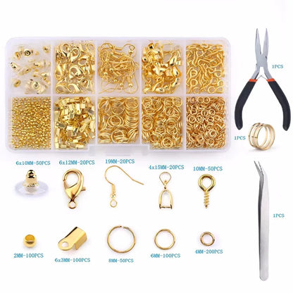 Jewelry Making Supplies Kit with Jewelry Making Tools Earring Charms Jewelry Wires Jewelry Findings Jewelry Making and Repair
