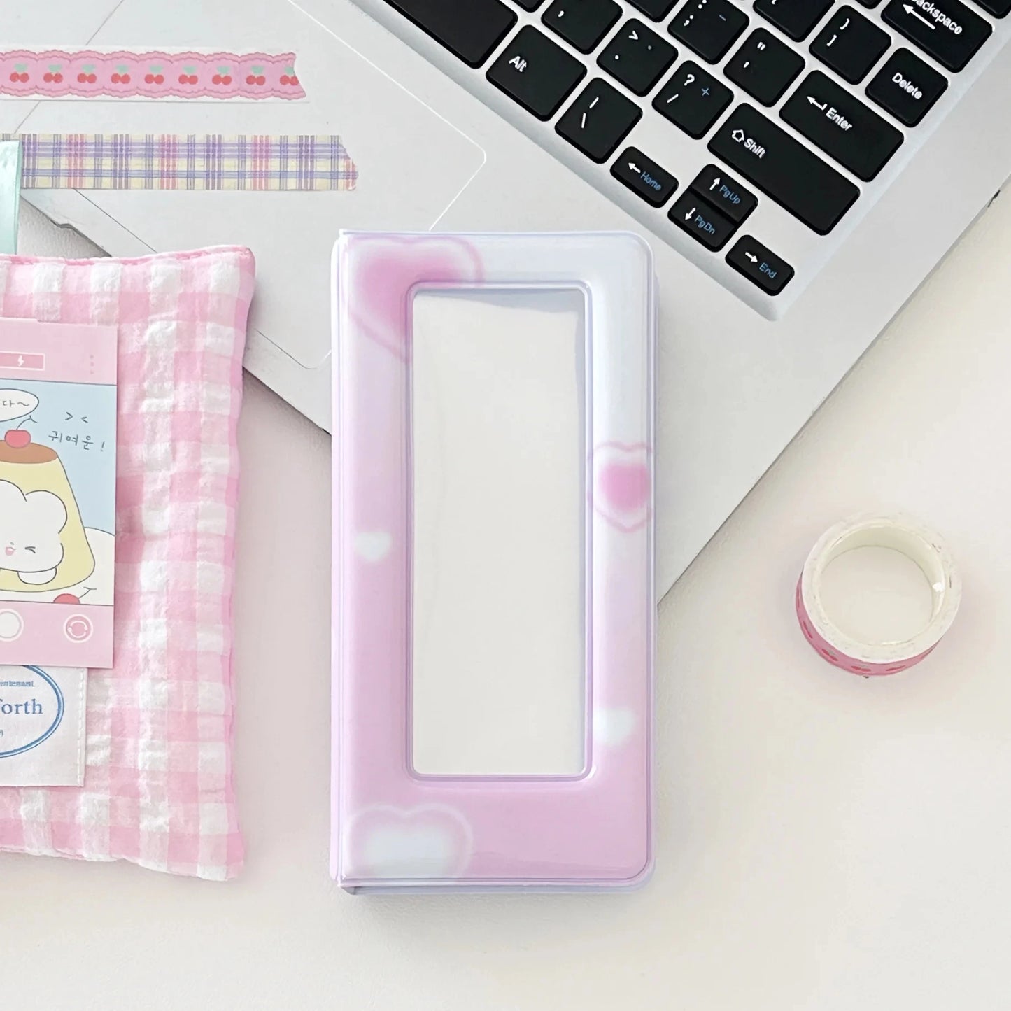 Kawaii Slim Cards Photocard Album 4grid Cards Collect Book Decoration Stickers Storage Stationary