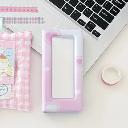 Kawaii Slim Cards Photocard Album 4grid Cards Collect Book Decoration Stickers Storage Stationary