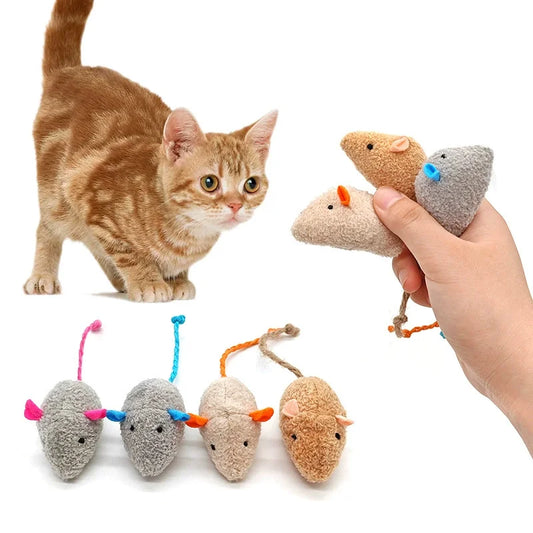 Interactive Plush Rat And Cat Toys With Durable Linen Perfect For Small Breeds Safe For Indoor Play