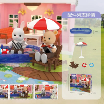 mini supermarket shopping games dollhouse furniture accessories Intellectual education toys for kid family interaction toys