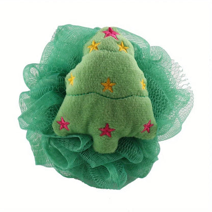 2PCS Christmas series Bath Ball doll lovely bath ball bath flower colorful holiday gift bath bath scrub