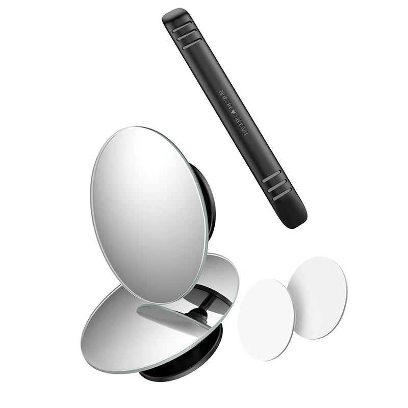 Baseus 2Pcs Car Blind Spot Mirror Auto Wide Angle Side Mirror For Car HD Round Anti Fog Rear View Rearview Parking Convex Mirror