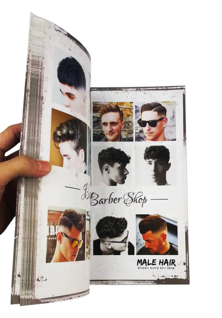 2020 New European and American Oil Head Sculpture Hairstyle Oil Head Design Book for Men's Hair Style