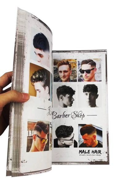 2020 New European and American Oil Head Sculpture Hairstyle Oil Head Design Book for Men's Hair Style